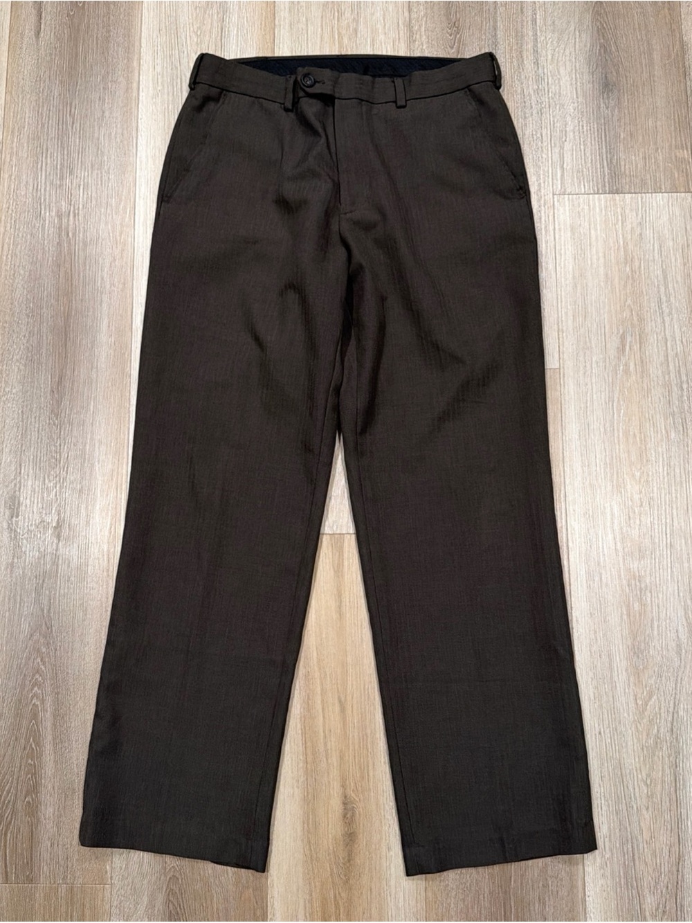 Izod Dress Pants Flat Front Gray Men’s 32 X 30
